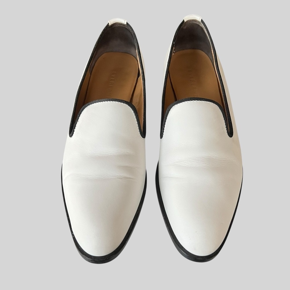 Everlane Women's White and Black Loafers - Picture 4 of 9